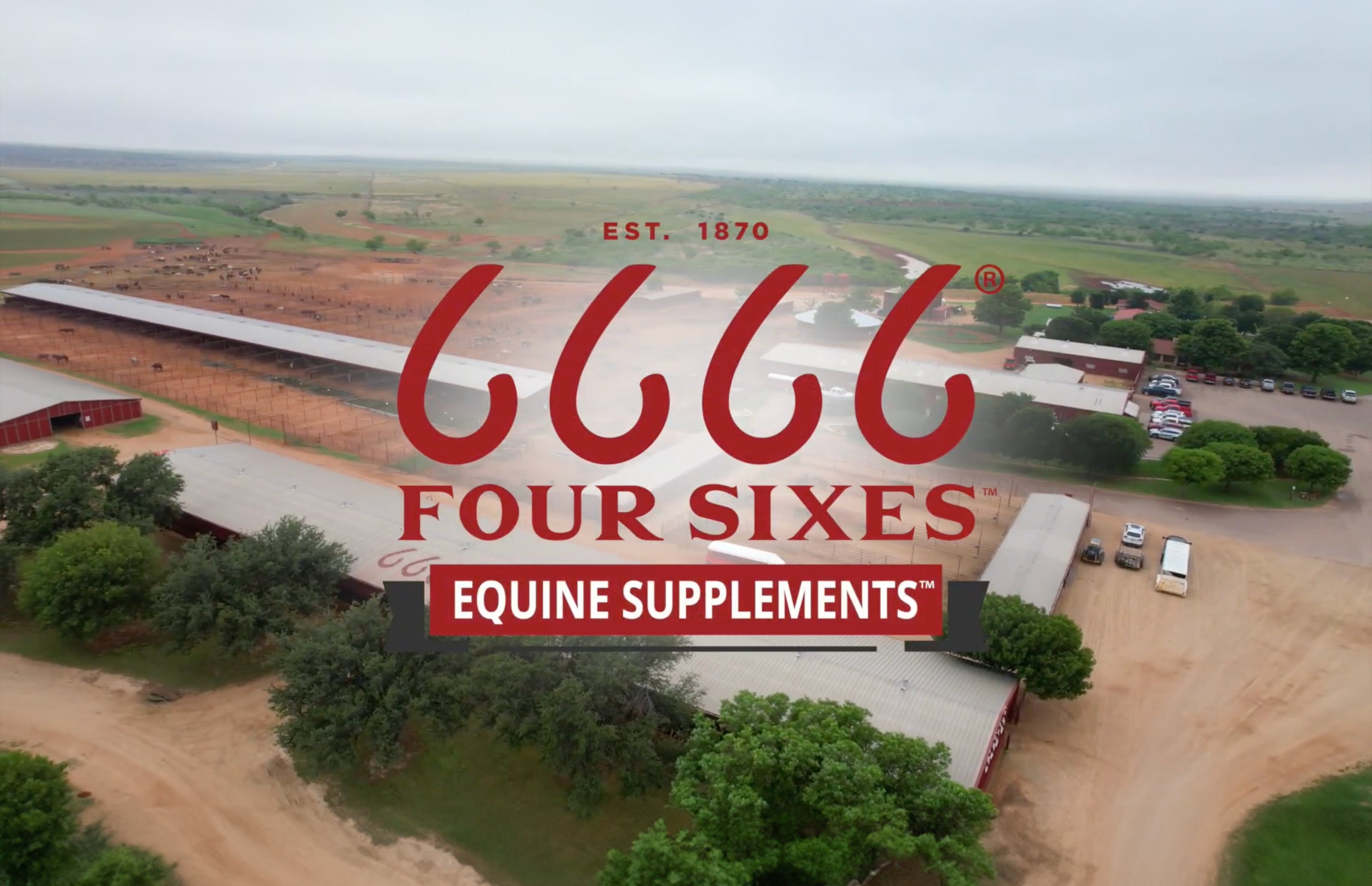 Load video: Four Sixes Equine Supplements - Fuel for Legendary Horses